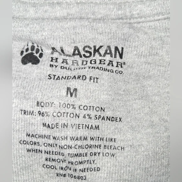 Alaskan Hardgear Duluth Trading Company Gray Men's Crewneck Sweatshirt - Picture 3 of 5